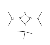 1-tert-Butyl-3,N,N,N',N'-pentamethyl-[1,3,2,4]diazadiphosphetidine-2,4-diamine Structure