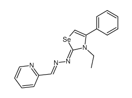 pyridine-2-carbaldehyde (3-ethyl-4-phenyl-3H-selenazol-2-ylidene)-hydrazone Structure