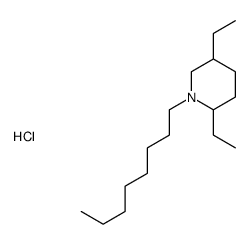 2,5-diethyl-1-octylpiperidine,hydrochloride Structure