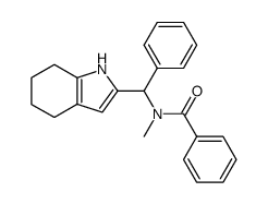 N-methyl-N-[phenyl-(4,5,6,7-tetrahydro-indol-2-yl)-methyl]-benzamide Structure