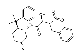 O-[(2S)-hydroxy-(3R)-3-nitro-4-phenylbutanoyl]-(1'R,2'S,5'R)-8'-phenylmenthol结构式