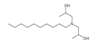 decyl-bis-(2-hydroxy-propyl)-amine结构式