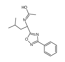 N-[(1S)-3-methyl-1-(3-phenyl-1,2,4-oxadiazol-5-yl)butyl]acetamide Structure