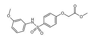 [4-(3-methoxy-phenylsulfamoyl)-phenoxy]acetic acid methyl ester Structure