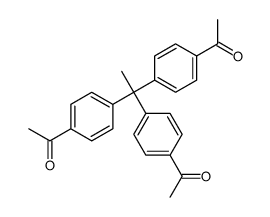 1-[4-[1,1-bis(4-acetylphenyl)ethyl]phenyl]ethanone结构式