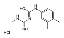 1-(3,4-dimethylphenyl)-3-(N'-methylcarbamimidoyl)urea,hydrochloride Structure