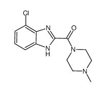 (4-chloro-1H-benzoimidazol-2-yl)-(4-methyl-piperazin-1-yl)-methanone Structure