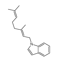 (E)-1-(3,7-dimethylocta-2,6-dienyl)-1H-indole Structure