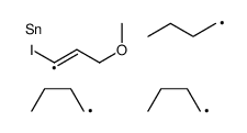 tributyl-(1-iodo-3-methoxyprop-1-enyl)stannane结构式