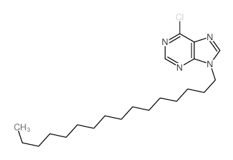 6-chloro-9-hexadecyl-purine Structure