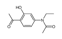 N-(4-acetyl-3-hydroxyphenyl)-N-ethylacetamide Structure