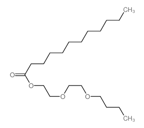 Dodecanoicacid, 2-(2-butoxyethoxy)ethyl ester Structure