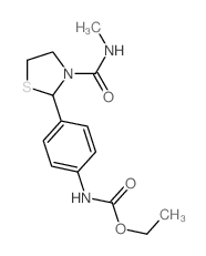 ethyl N-[4-[3-(methylcarbamoyl)thiazolidin-2-yl]phenyl]carbamate Structure