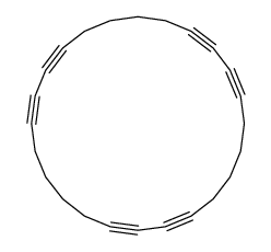 cyclotetracosa-1,3,9,11,17,19-hexayne Structure