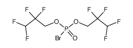 bis(2,2,3,3-tetrafluoropropyl) phosphorobromidate结构式