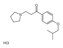 1-[4-(2-methylpropoxy)phenyl]-3-pyrrolidin-1-ylpropan-1-one,hydrochloride结构式