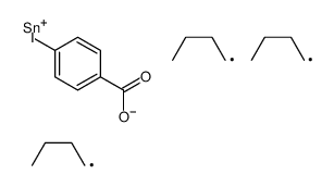 Benzoic acid, p-iodo-, tributylstannyl ester structure