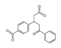 4-nitro-3-(4-nitrophenyl)-1-phenylbutan-1-one Structure