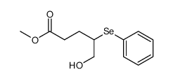 methyl 5-hydroxy-4-(phenylselanyl)pentanoate Structure