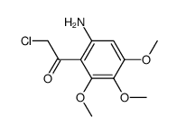 2-amino-4,5,6-trimethoxy-α-chloroacetophenone结构式