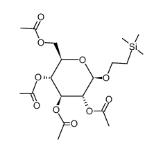 2,3,4,6-tetra-O-acetyl-1-O-(2-trimethylsilylethyl)-β-D-glucopyranoside Structure