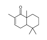 1(4H)-Naphthalenone,4a,5,6,7,8,8a-hexahydro-2,5,5,8a-tetramethyl-,(4aR,8aS)-rel-(9CI)结构式