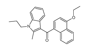 (4-ethoxynaphthalen-1-yl)-(2-methyl-1-propylindol-3-yl)methanone Structure