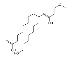 16-hydroxy-9-(3-methoxypropanoylamino)hexadecanoic acid Structure