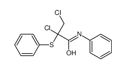 2,3-dichloro-N-phenyl-2-phenylsulfanylpropanamide Structure