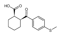 cis-2-(4-thiomethylbenzoyl)cyclohexane-1-carboxylic acid structure