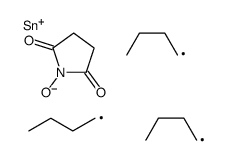 1-tributylstannyloxypyrrolidine-2,5-dione Structure