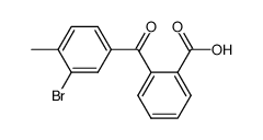 2-(3-bromo-4-toluoyl)benzoic acid结构式