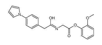 Glycine, N-((4-(1H-pyrrol-1-yl)phenyl)acetyl)-, 2-methoxyphenyl ester picture