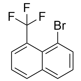 1-Bromo-8-(trifluoromethyl)naphthalene structure