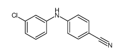 4-[(3-chlorophenyl)amino]benzonitrile Structure