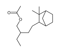 4-(3,3-dimethylbicyclo[2.2.1]hept-2-yl)-2-ethylbutyl acetate结构式