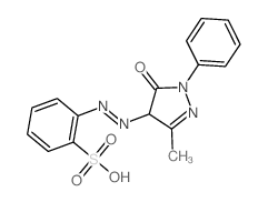 Benzenesulfonic acid,2-[2-(4,5-dihydro-3-methyl-5-oxo-1-phenyl-1H-pyrazol-4-yl)diazenyl]- picture