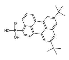 (8,11-ditert-butylperylen-3-yl)phosphonic acid Structure