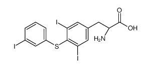 (2S)-2-amino-3-[3,5-diiodo-4-(3-iodophenyl)sulfanylphenyl]propanoic acid Structure