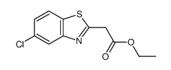 ETHYL 2-(5-CHLOROBENZO[D]THIAZOL-2-YL)ACETATE Structure