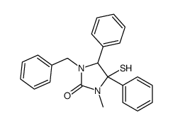 1-benzyl-3-methyl-4,5-diphenyl-4-sulfanylimidazolidin-2-one Structure