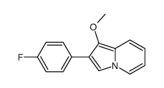 2-(4-fluorophenyl)-1-methoxyindolizine结构式