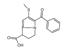 5-benzoyl-6-methylsulfanyl-2,3-dihydro-1H-pyrrolizine-1-carboxylic acid Structure