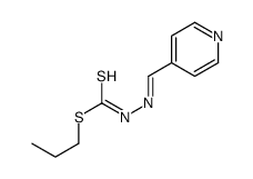 propyl N-(pyridin-4-ylmethylideneamino)carbamodithioate Structure