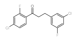 4'-CHLORO-3-(3-CHLORO-5-FLUOROPHENYL)-2'-FLUOROPROPIOPHENONE结构式