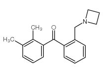 2'-AZETIDINOMETHYL-2,3-DIMETHYLBENZOPHENONE结构式