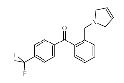 2-(3-PYRROLINOMETHYL)-4'-TRIFLUOROMETHYLBENZOPHENONE结构式