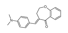 4-[1-(4-Dimethylamino-phenyl)-meth-(E)-ylidene]-3,4-dihydro-2H-benzo[b]oxepin-5-one Structure