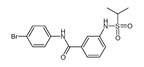 N-(4-bromophenyl)-3-(propan-2-ylsulfonylamino)benzamide结构式