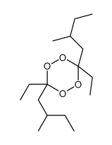 3,6-diethyl-3,6-bis(2-methylbutyl)-1,2,4,5-tetraoxane结构式